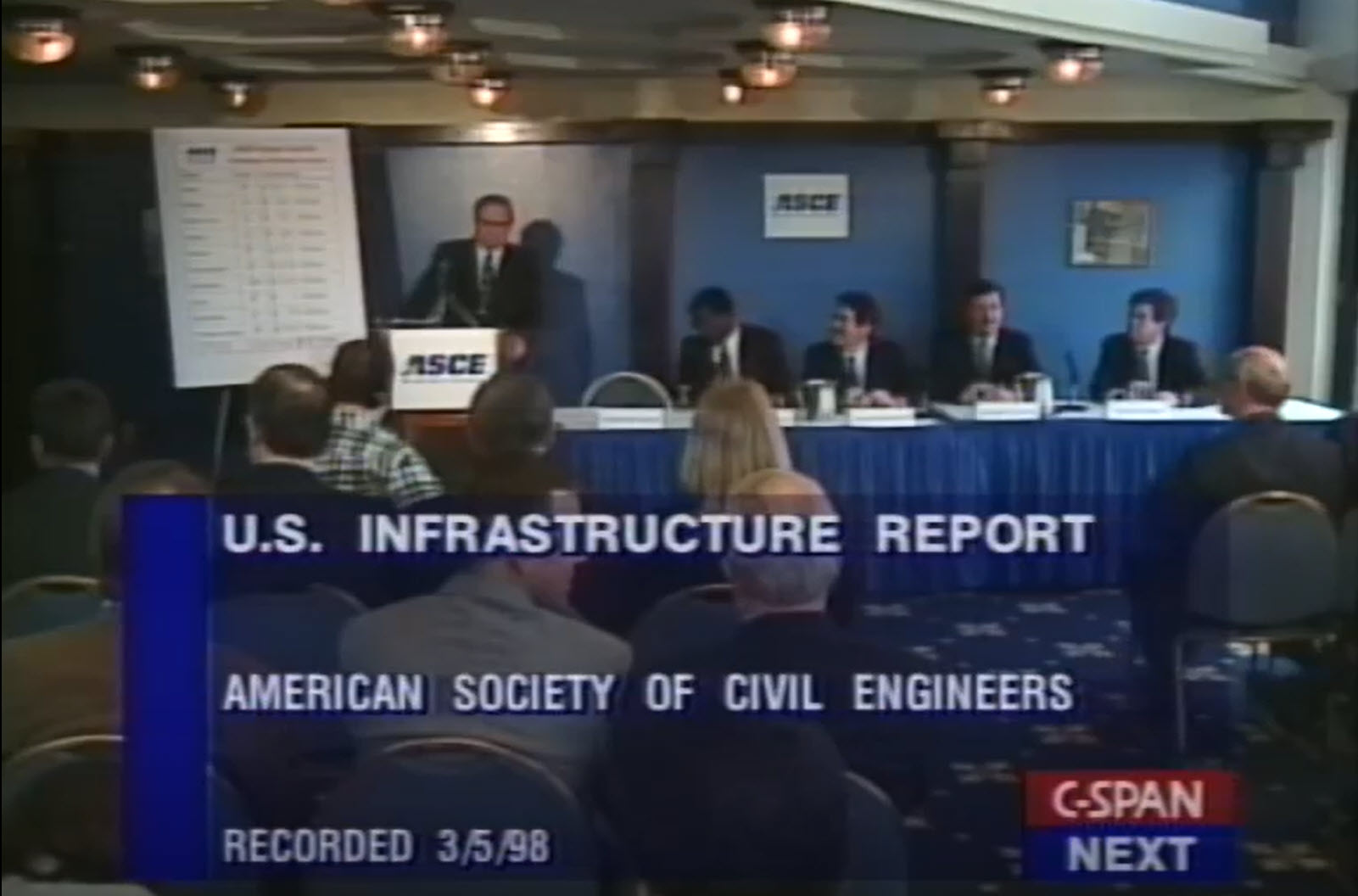Screen grab from 1998 Report Card release at National Press Club - courtesy C-SPAN